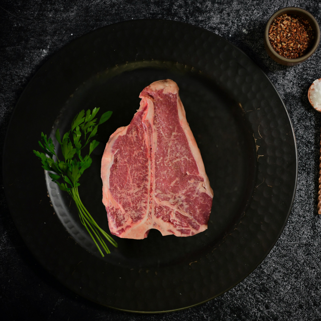 Wanderer Free Range Barley Beef Porterhouse Steak avg 22-24oz