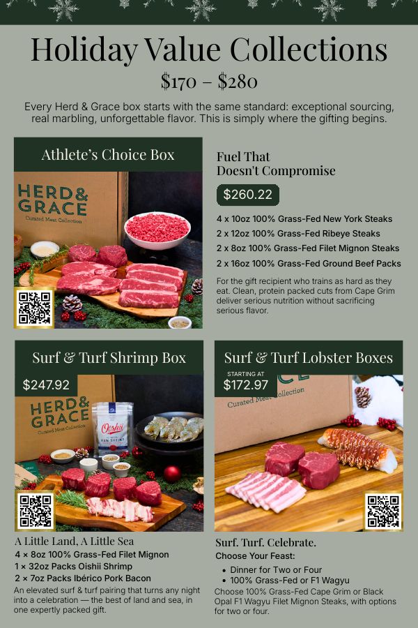 Holiday Value Collections page from the gift guide